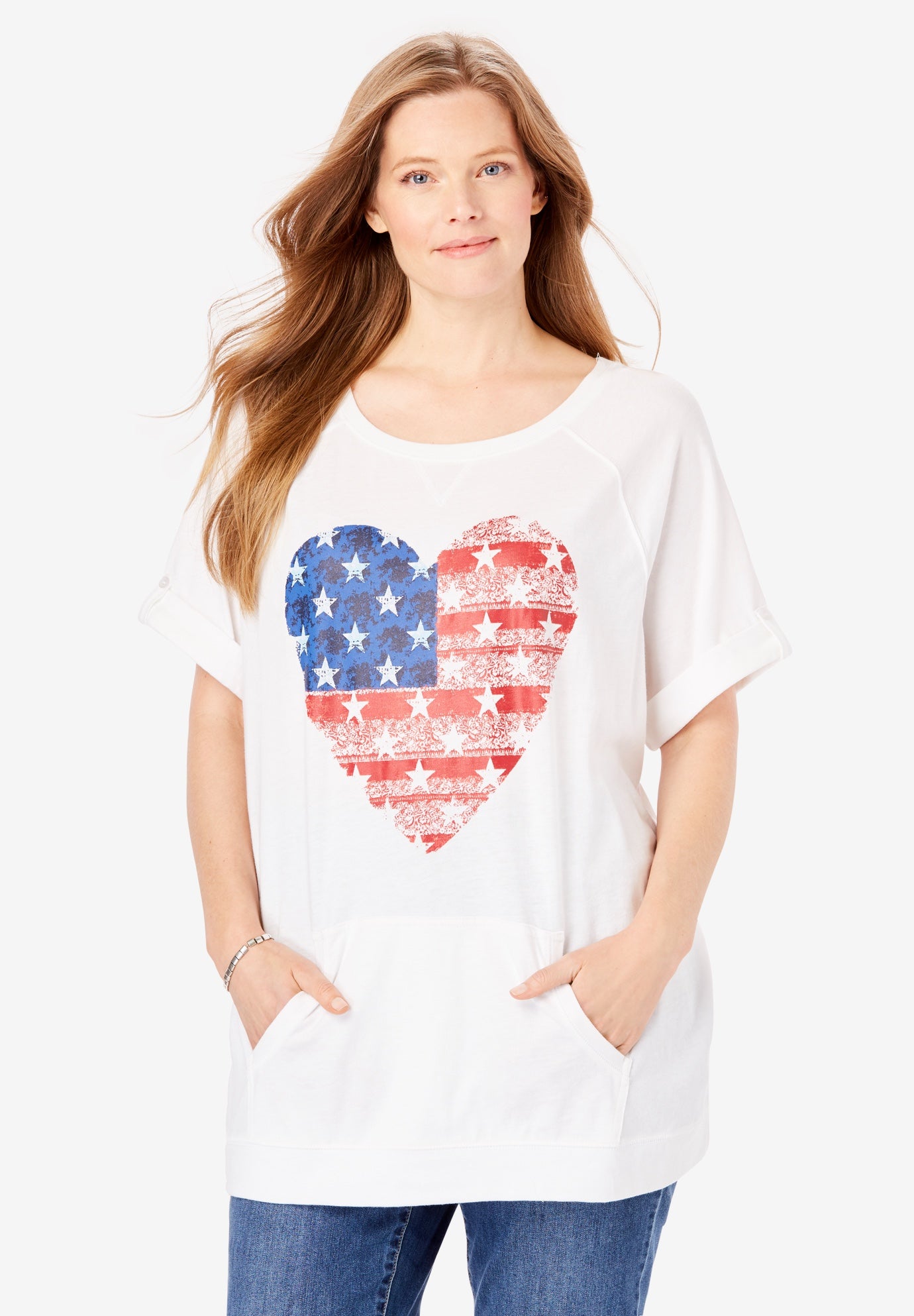 Americana Kangaroo Pocket Tee image number 0