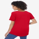 Cuffed Americana Print Tee image number null