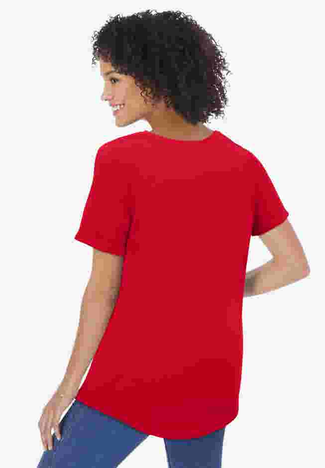 Cuffed Americana Print Tee image number 1