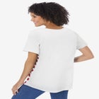 Cuffed Americana Print Tee image number null