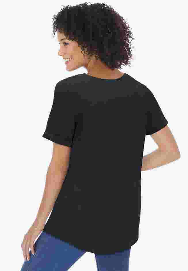 Cuffed Americana Print Tee image number 1