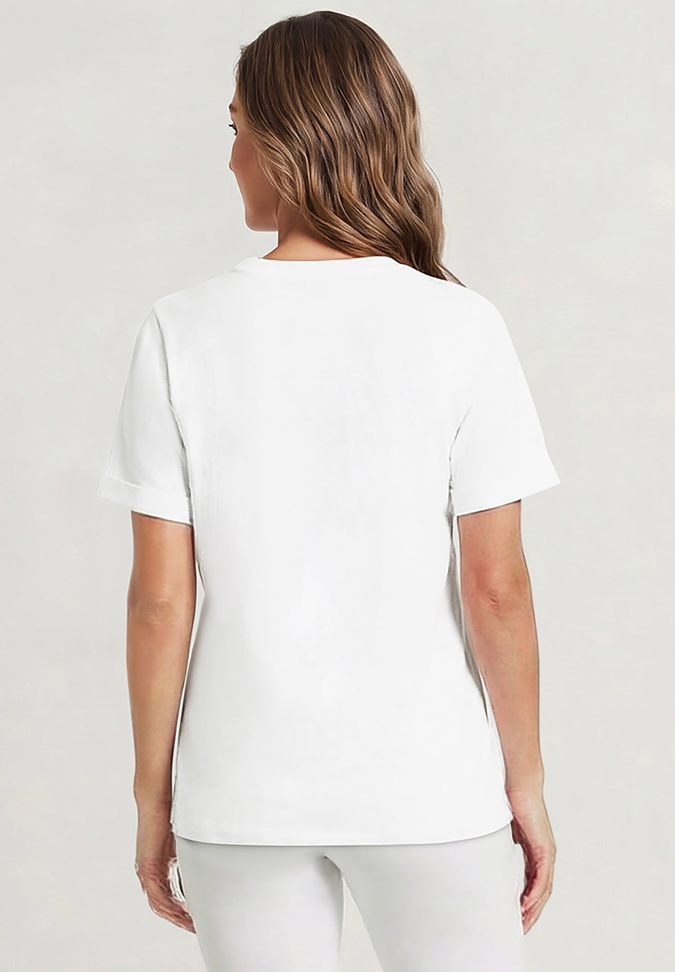 Cuffed Americana Print Tee image number 1