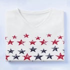 Cuffed Americana Print Tee image number null