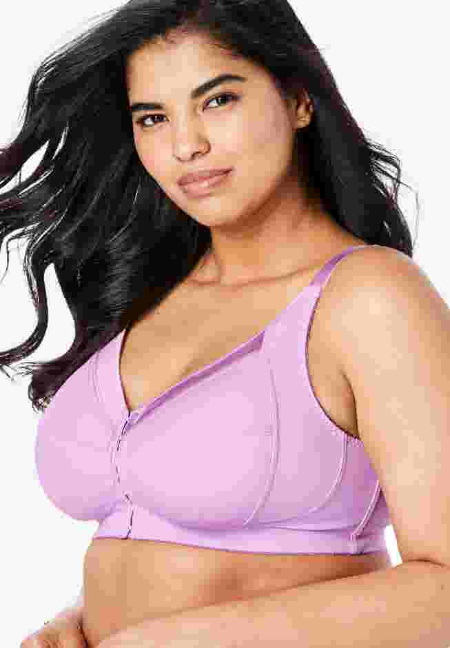 Satin-Trim Posture Bra  image number 2