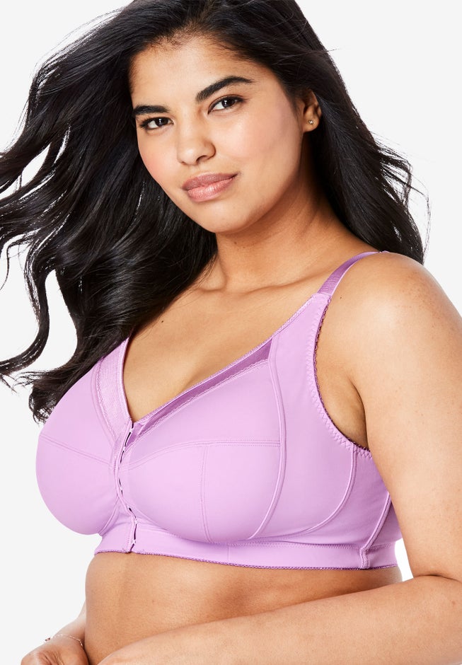Satin-Trim Posture Bra  image number 2