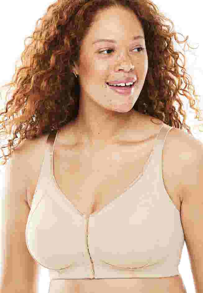 Satin-Trim Posture Bra  image number 0