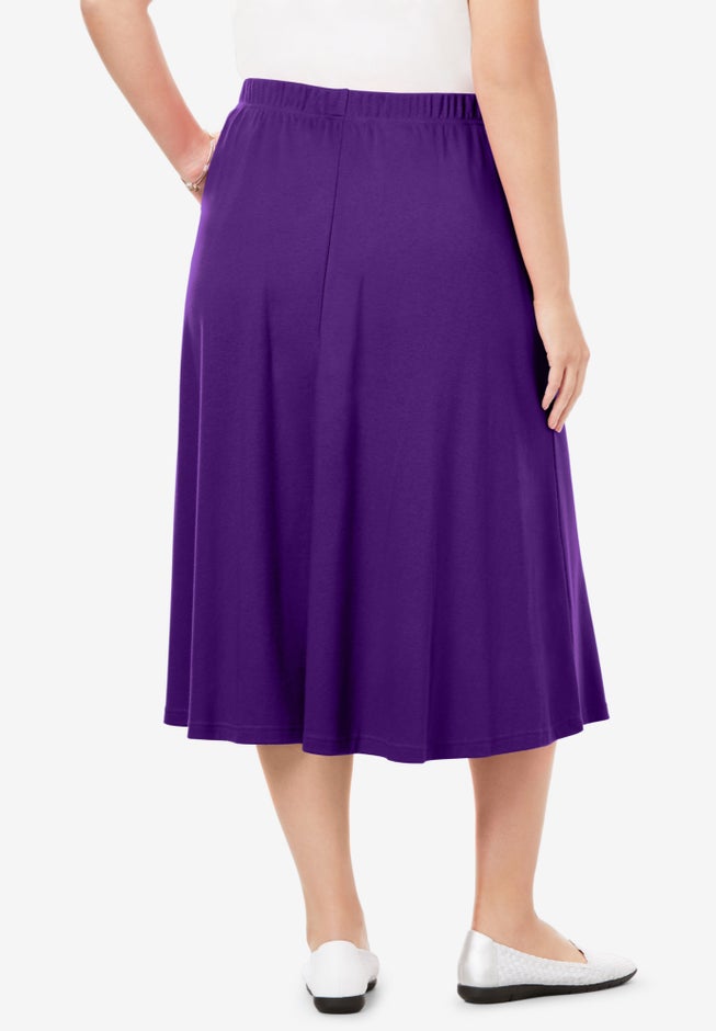 7-Day Knit A-Line Skirt image number 2