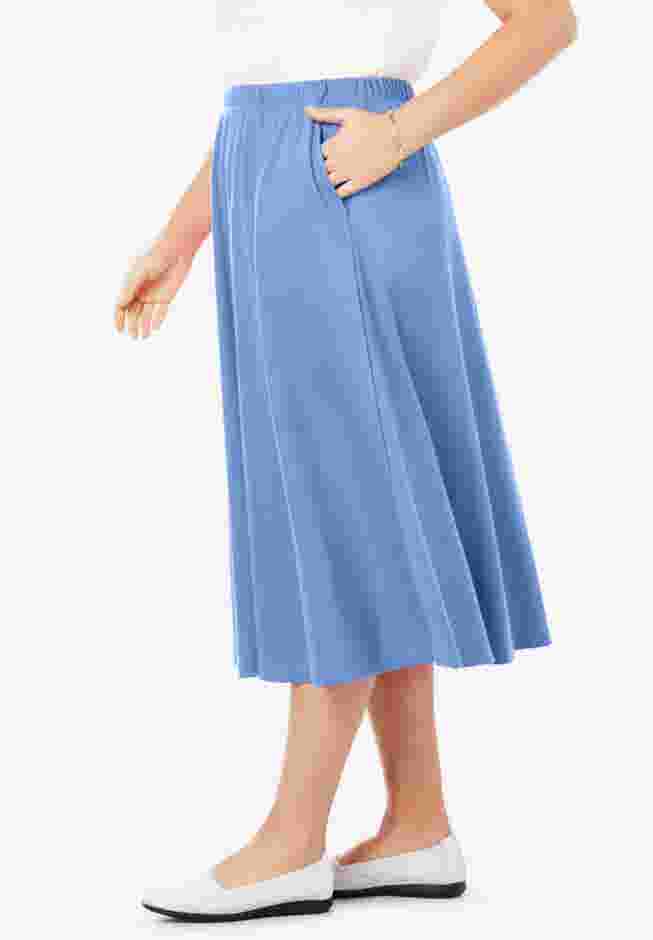 7-Day Knit A-Line Skirt image number 2