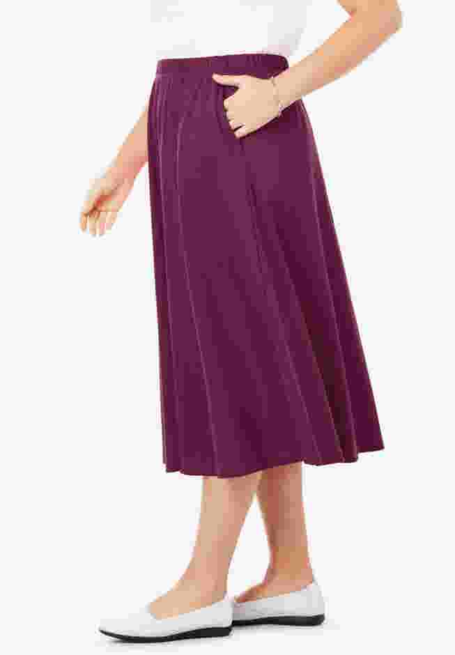 7-Day Knit A-Line Skirt image number 2