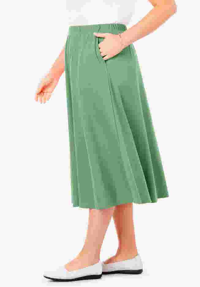7-Day Knit A-Line Skirt image number 2