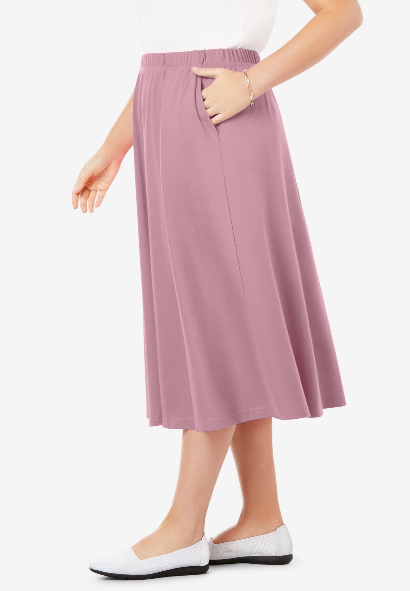 7-Day Knit A-Line Skirt image number 2