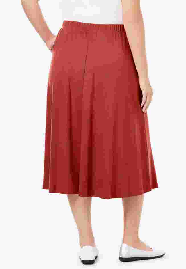 7-Day Knit A-Line Skirt image number 1