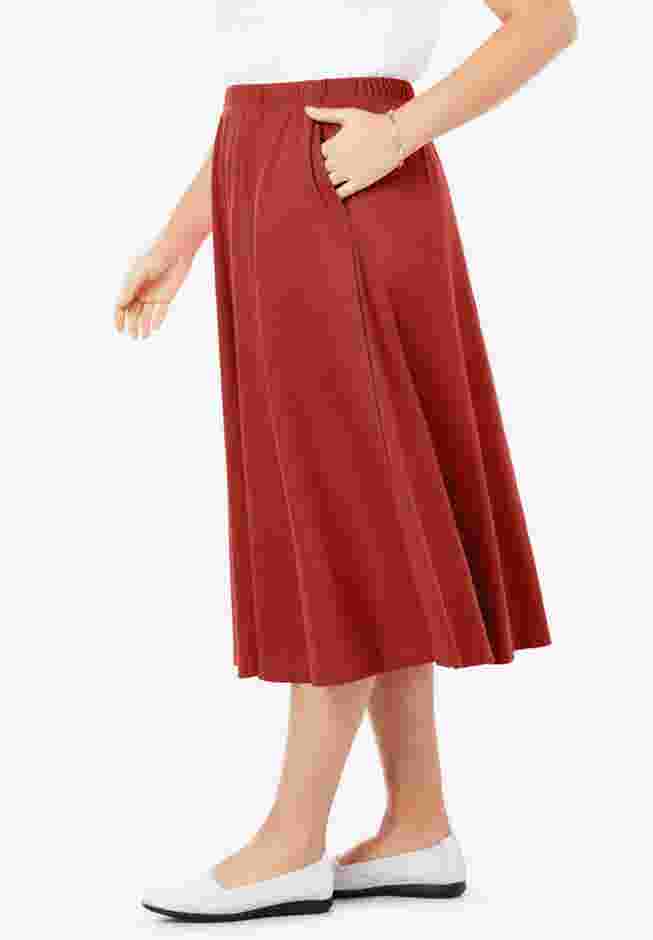 7-Day Knit A-Line Skirt image number 2
