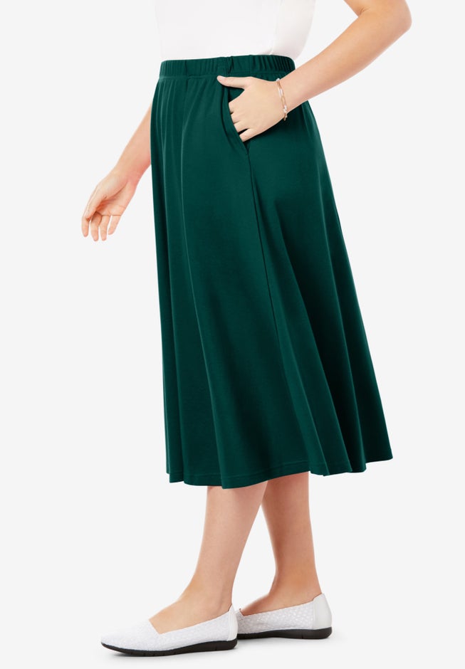 7-Day Knit A-Line Skirt image number 2