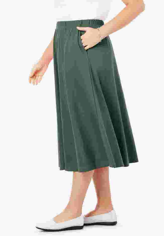 7-Day Knit A-Line Skirt image number 2