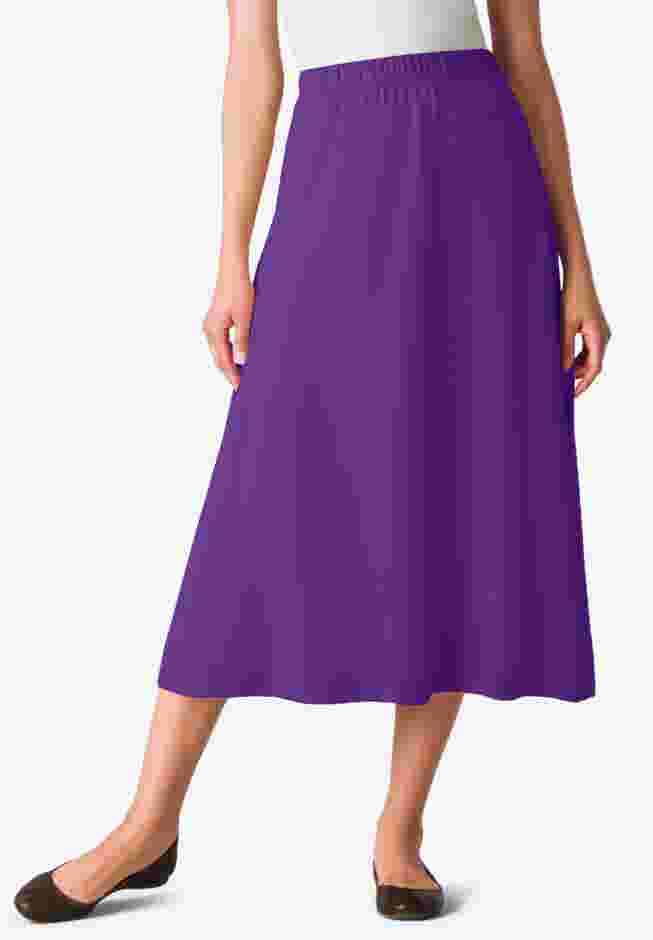 7-Day Knit A-Line Skirt image number 0