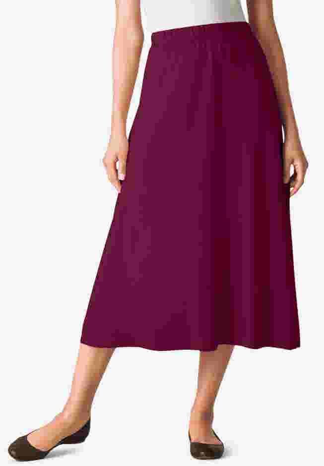 7-Day Knit A-Line Skirt image number 0