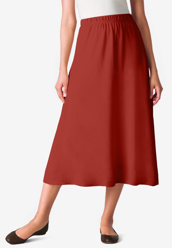 7-Day Knit A-Line Skirt image number 0