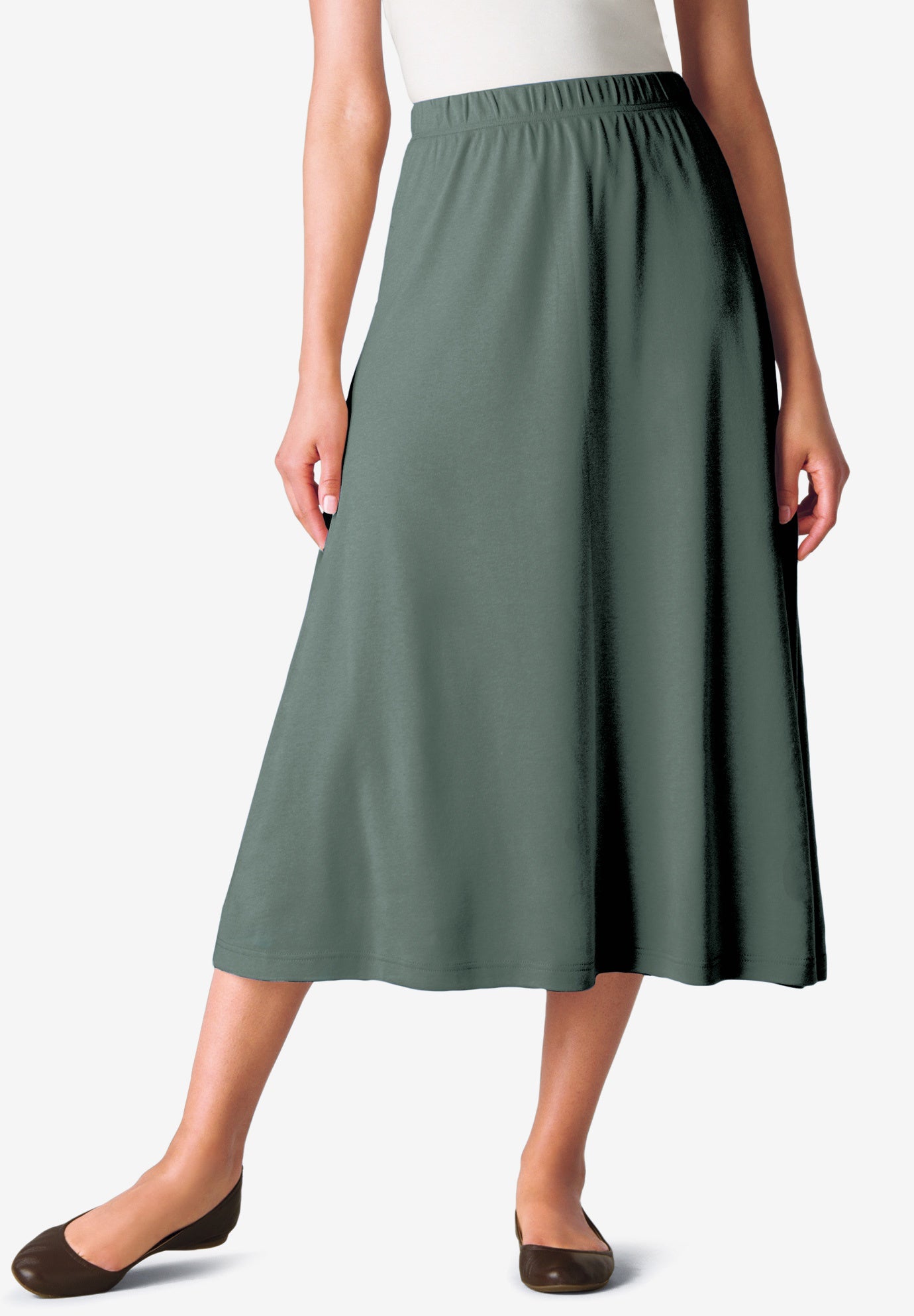 7-Day Knit A-Line Skirt image number 0