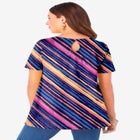 Plus Size Ultimate Cotton Crewneck Short Sleeve Swing Tee image number null