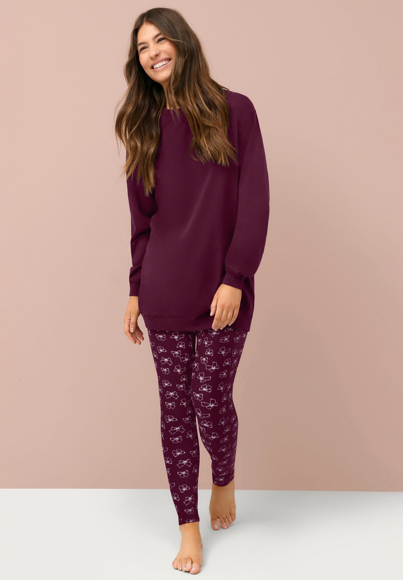 2-Piece Tunic & Legging PJ Set image number 0