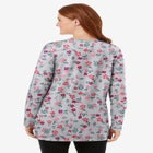 Perfect Printed Long-Sleeve Crewneck Tunic image number null