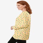 Perfect Printed Long-Sleeve Crewneck Tunic image number null