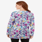 Perfect Printed Long-Sleeve Crewneck Tunic image number null
