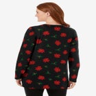 Perfect Printed Long-Sleeve Crewneck Tunic image number null