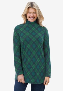 Mockneck Long-Sleeve Tunic