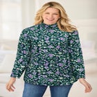 Mockneck Long-Sleeve Tunic image number null