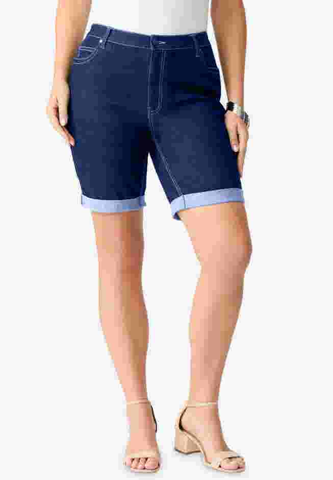 Plus Size Classic Stretch Cuffed Short image number 0