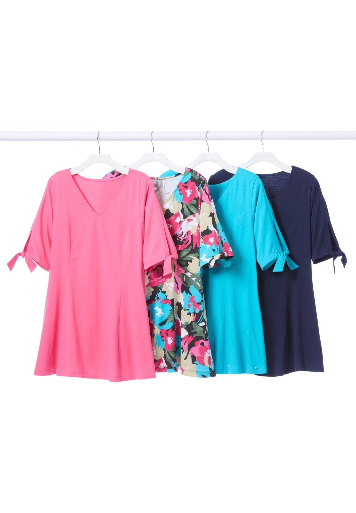 Three-Quarter Tie-Sleeve Tunic image number 3