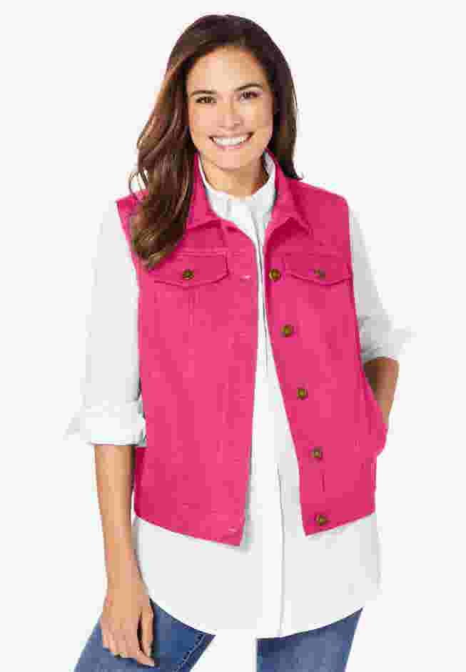 Stretch Denim Vest image number 0