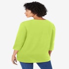 Perfect Three-Quarter Sleeve V-Neck Tunic image number null