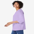 Perfect Three-Quarter Sleeve V-Neck Tunic image number null