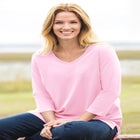 Perfect Three-Quarter Sleeve V-Neck Tunic image number null