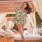 Tie-Wrap Swim Romper image number null