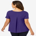 Stretch Cotton Trapeze Tee image number null