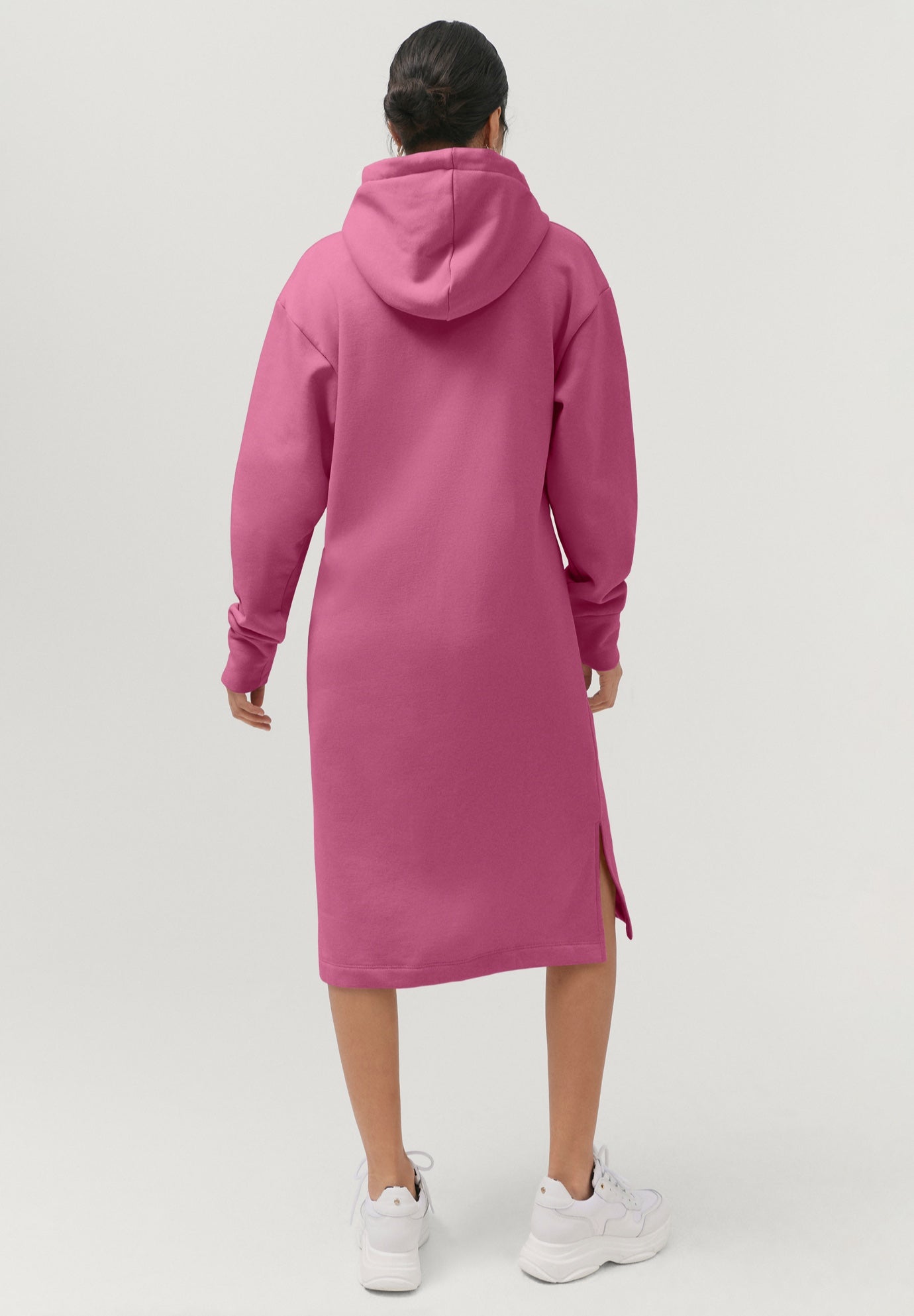 French Terry Hooded Sweatshirt Dress image number 1