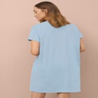 Cotton Spandex Vneck Short Sleeve Sleep Shirt image number null