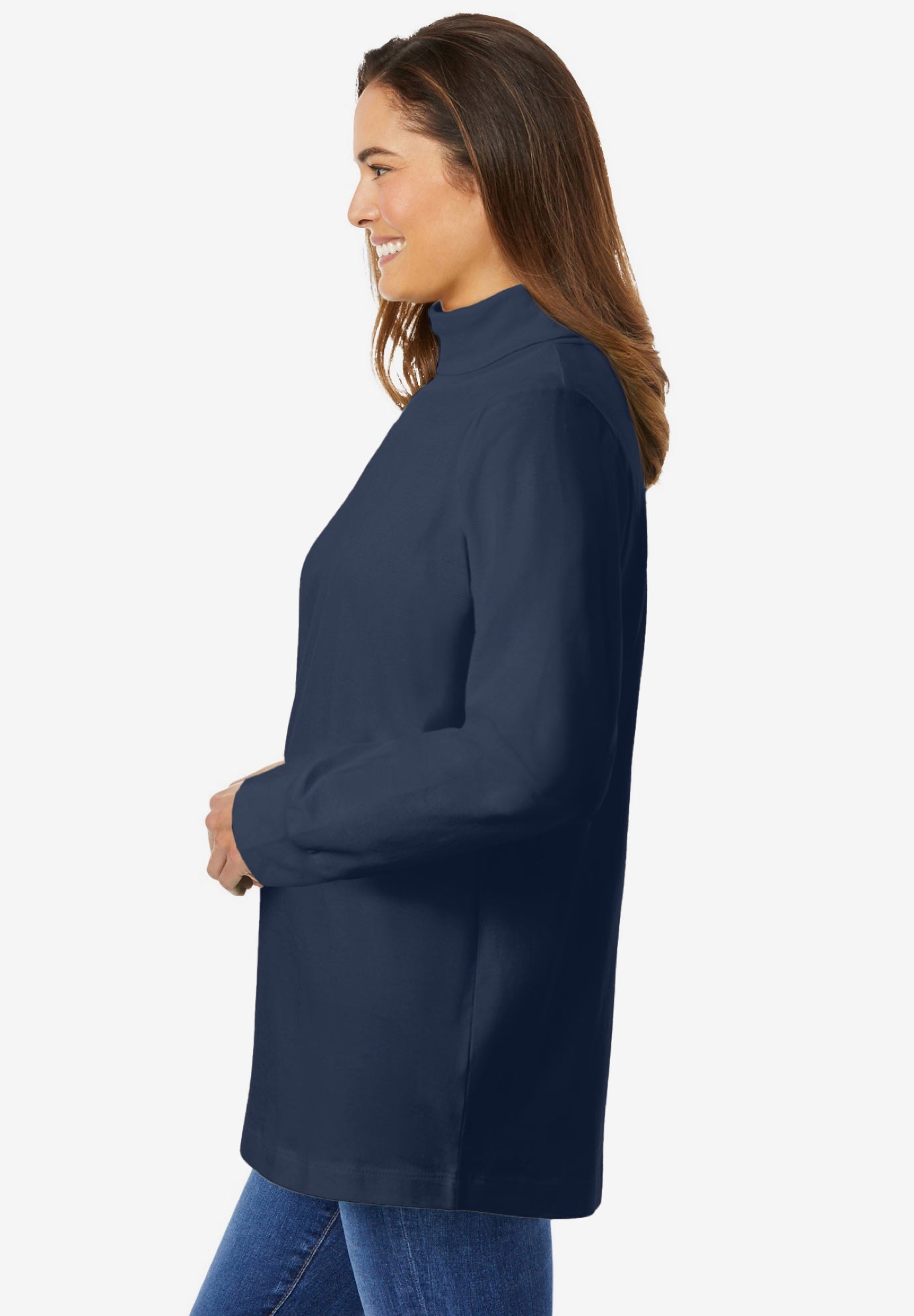 Perfect Long-Sleeve Turtleneck Tee image number 2