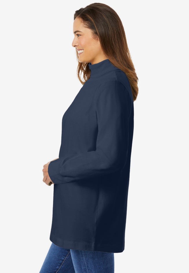 Perfect Long-Sleeve Turtleneck Tee image number 2