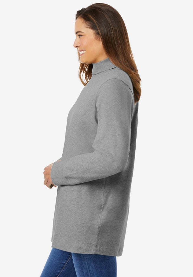 Perfect Long-Sleeve Turtleneck Tee image number 2