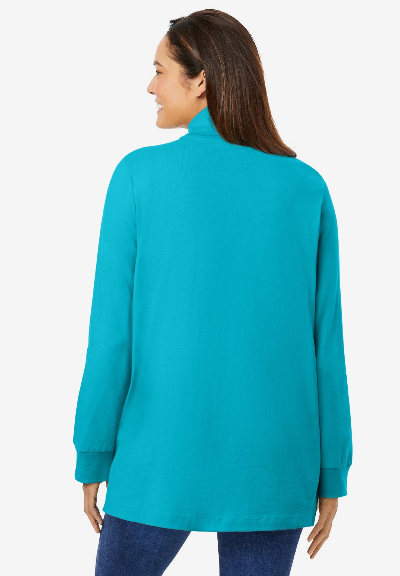Perfect Long-Sleeve Turtleneck Tee image number 1