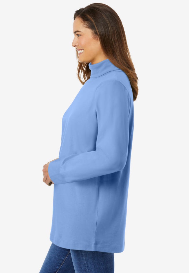 Perfect Long-Sleeve Turtleneck Tee image number 2