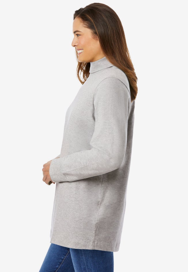 Perfect Long-Sleeve Turtleneck Tee image number 2