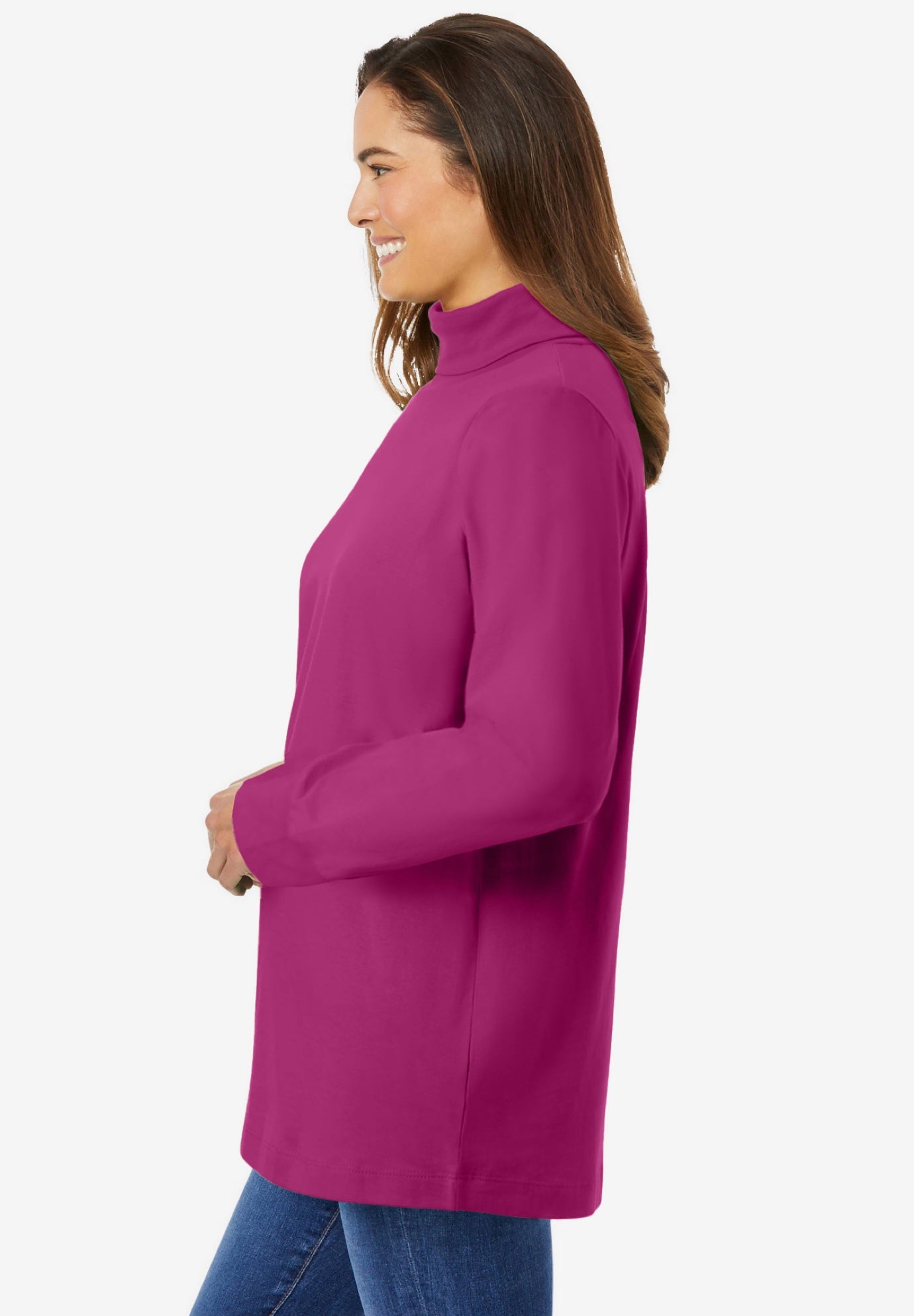 Perfect Long-Sleeve Turtleneck Tee image number 2