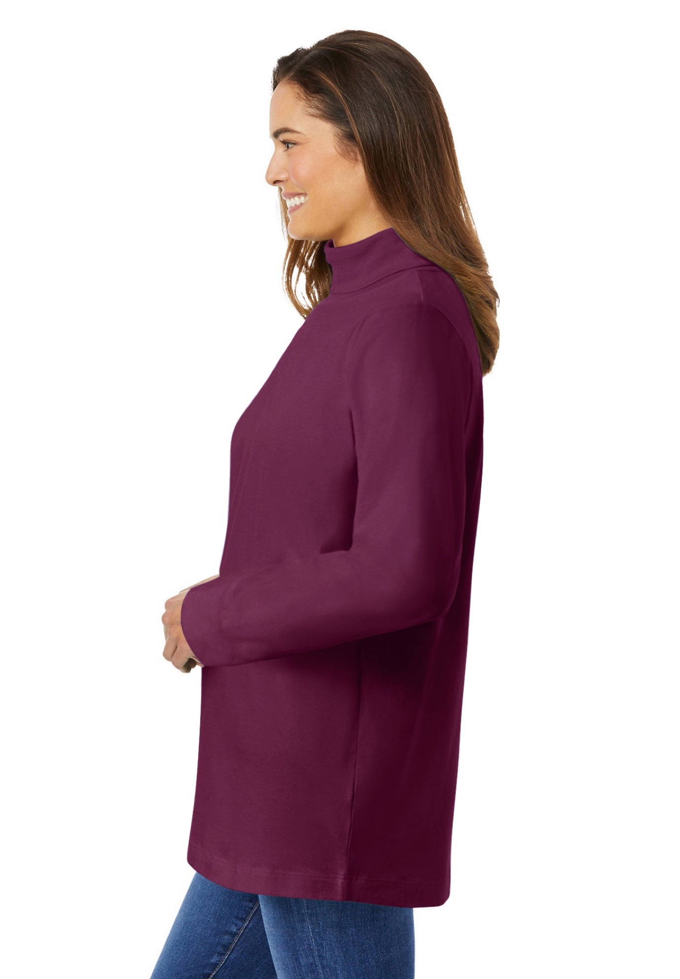 Perfect Long-Sleeve Turtleneck Tee image number 2