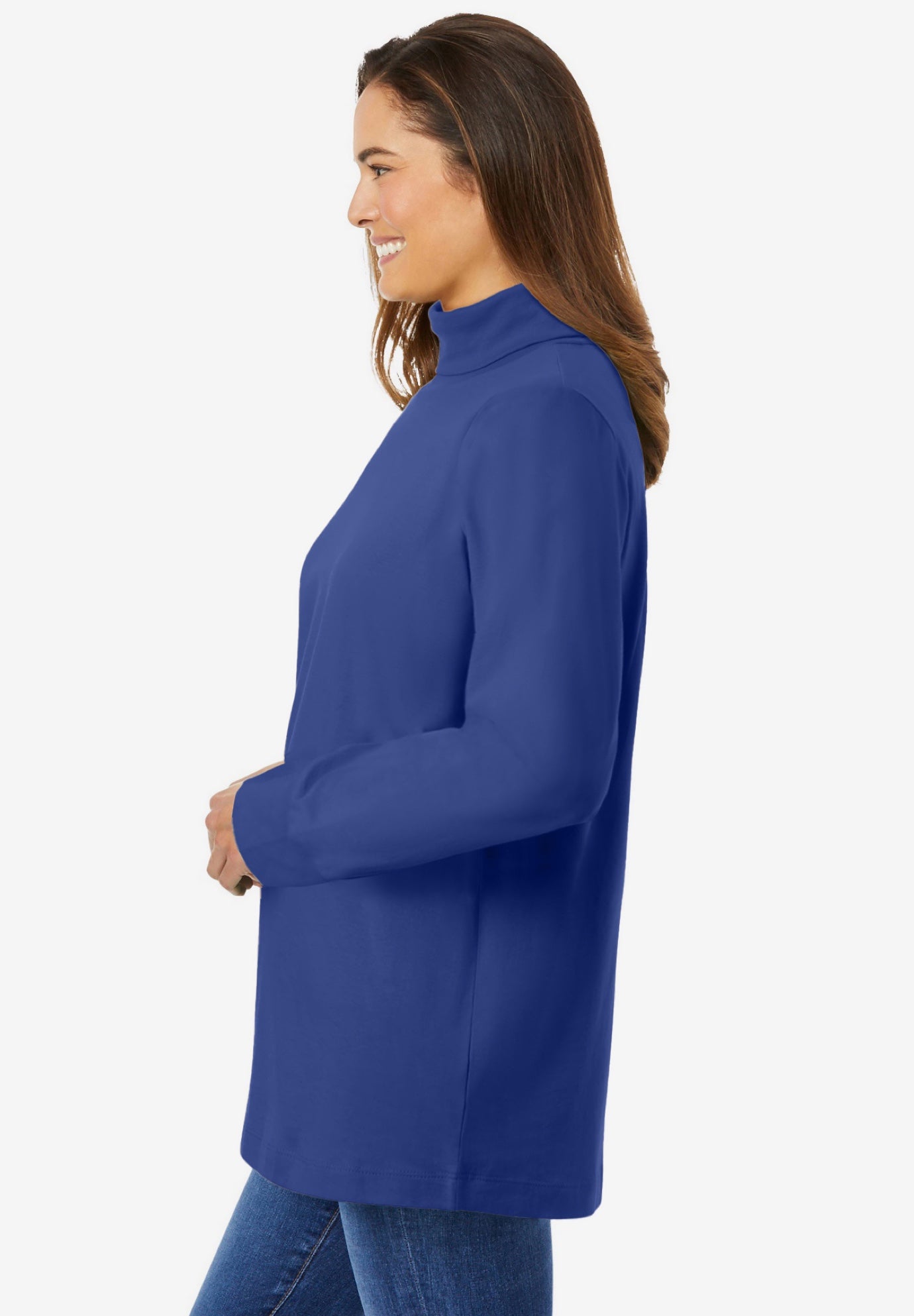 Perfect Long-Sleeve Turtleneck Tee image number 2